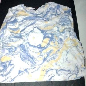 rails marble pattern short sleeve t